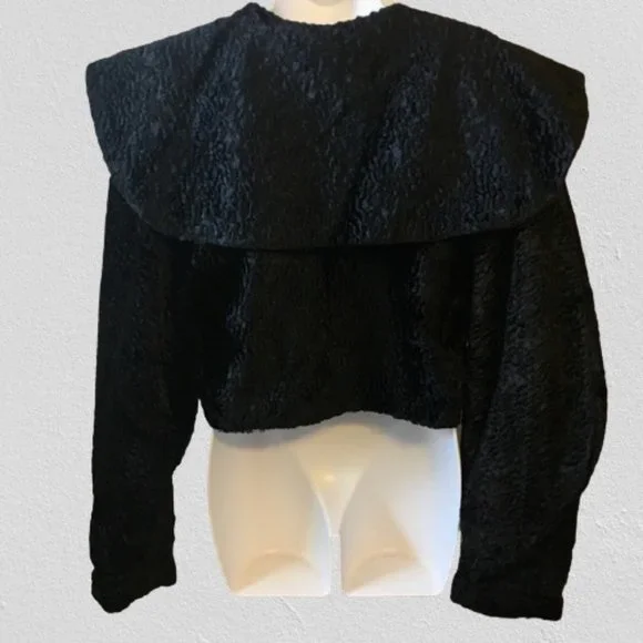 Barboglio Cristina Jan Bolero Jacket Cropped Vintage 80s Size 8 - Picture 2 of 10